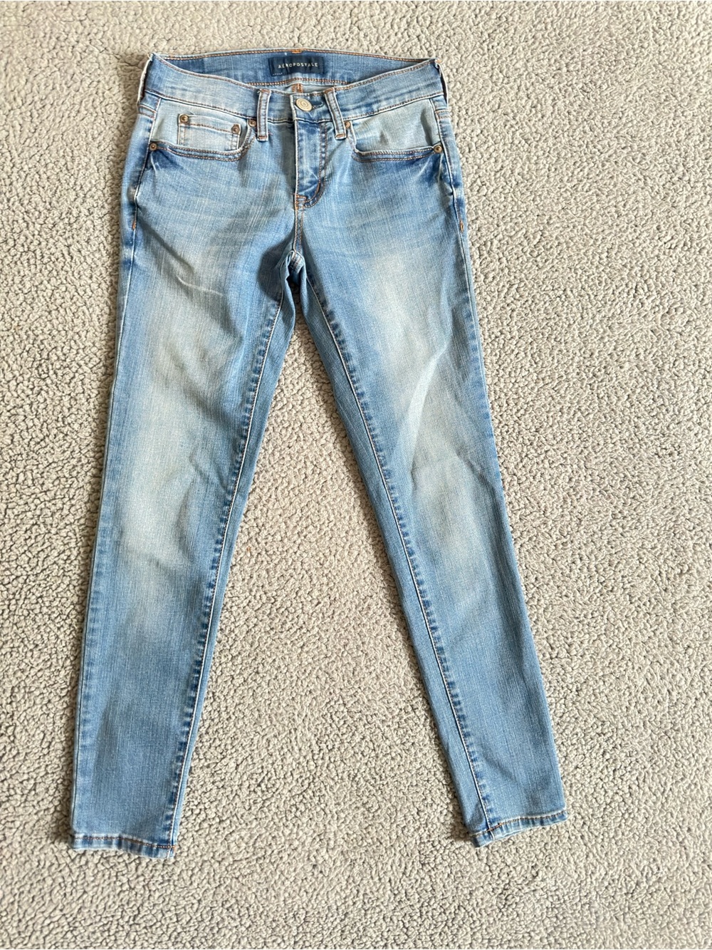 Aeropostale Size 0 Light Blue Skinny Jeans for Women